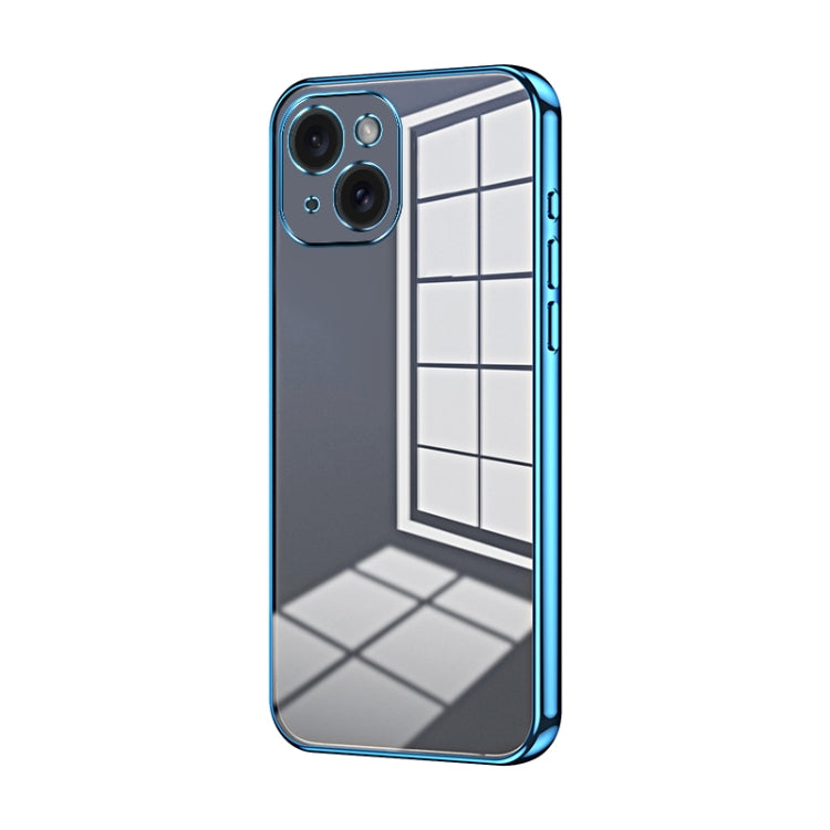 Transparent Plating Fine Hole Phone Case, For iPhone 15, For iPhone 14 Plus, For iPhone 14, For iPhone 14 Pro, For iPhone 14 Pro Max, For iPhone SE 2022 / 2020 / 8 / 7
