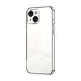 Transparent Plating Fine Hole Phone Case, For iPhone 15, For iPhone 14 Plus, For iPhone 14, For iPhone 14 Pro, For iPhone 14 Pro Max, For iPhone SE 2022 / 2020 / 8 / 7