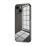 Transparent Plating Fine Hole Phone Case, For iPhone 15, For iPhone 14 Plus, For iPhone 14, For iPhone 14 Pro, For iPhone 14 Pro Max, For iPhone SE 2022 / 2020 / 8 / 7