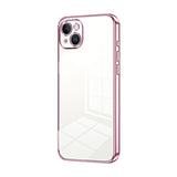 Transparent Plating Fine Hole Phone Case, For iPhone 15, For iPhone 14 Plus, For iPhone 14, For iPhone 14 Pro, For iPhone 14 Pro Max, For iPhone SE 2022 / 2020 / 8 / 7