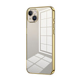 Transparent Plating Fine Hole Phone Case, For iPhone 15, For iPhone 14 Plus, For iPhone 14, For iPhone 14 Pro, For iPhone 14 Pro Max, For iPhone SE 2022 / 2020 / 8 / 7