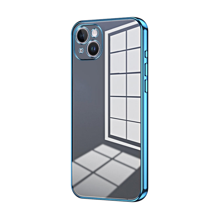Transparent Plating Fine Hole Phone Case, For iPhone 15, For iPhone 14 Plus, For iPhone 14, For iPhone 14 Pro, For iPhone 14 Pro Max, For iPhone SE 2022 / 2020 / 8 / 7