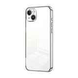 Transparent Plating Fine Hole Phone Case, For iPhone 15, For iPhone 14 Plus, For iPhone 14, For iPhone 14 Pro, For iPhone 14 Pro Max, For iPhone SE 2022 / 2020 / 8 / 7