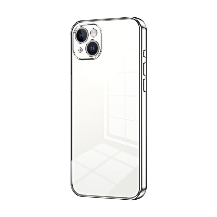 Transparent Plating Fine Hole Phone Case, For iPhone 15, For iPhone 14 Plus, For iPhone 14, For iPhone 14 Pro, For iPhone 14 Pro Max, For iPhone SE 2022 / 2020 / 8 / 7