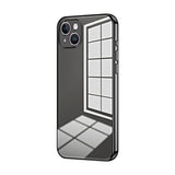 Transparent Plating Fine Hole Phone Case, For iPhone 15, For iPhone 14 Plus, For iPhone 14, For iPhone 14 Pro, For iPhone 14 Pro Max, For iPhone SE 2022 / 2020 / 8 / 7