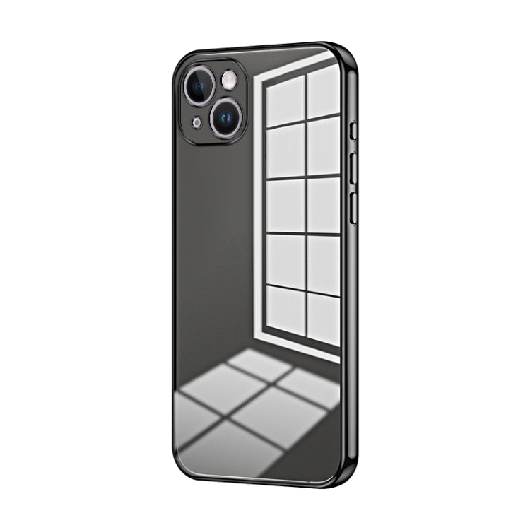 Transparent Plating Fine Hole Phone Case, For iPhone 15, For iPhone 14 Plus, For iPhone 14, For iPhone 14 Pro, For iPhone 14 Pro Max, For iPhone SE 2022 / 2020 / 8 / 7