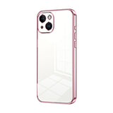 Transparent Plating Fine Hole Phone Case, For iPhone 15, For iPhone 14 Plus, For iPhone 14, For iPhone 14 Pro, For iPhone 14 Pro Max, For iPhone SE 2022 / 2020 / 8 / 7