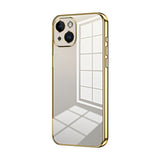 Transparent Plating Fine Hole Phone Case, For iPhone 15, For iPhone 14 Plus, For iPhone 14, For iPhone 14 Pro, For iPhone 14 Pro Max, For iPhone SE 2022 / 2020 / 8 / 7