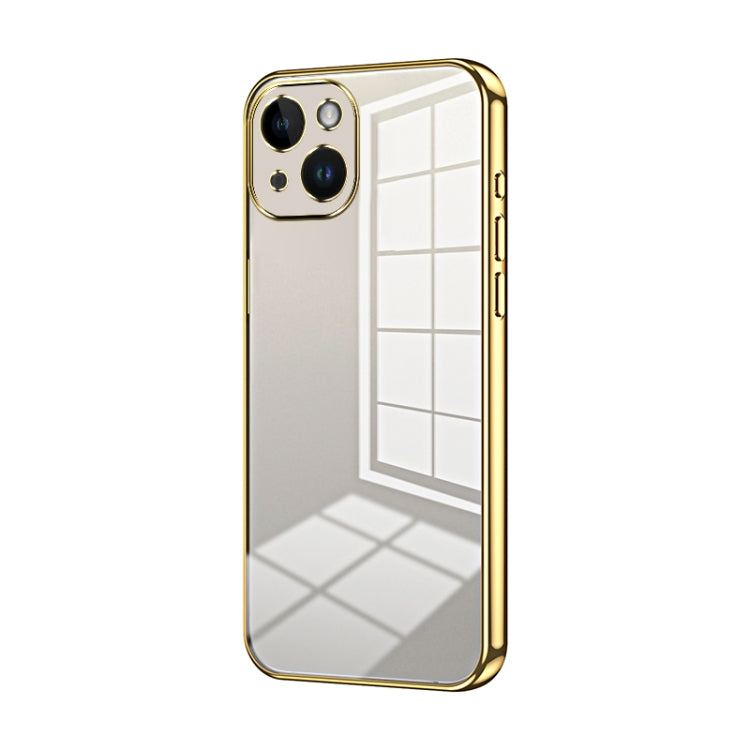 Transparent Plating Fine Hole Phone Case, For iPhone 15, For iPhone 14 Plus, For iPhone 14, For iPhone 14 Pro, For iPhone 14 Pro Max, For iPhone SE 2022 / 2020 / 8 / 7