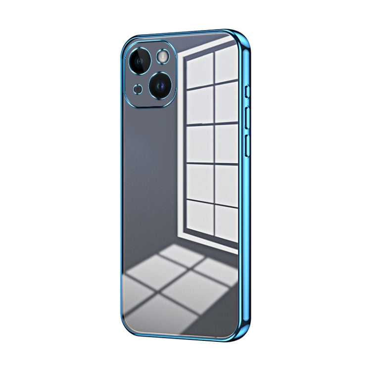 Transparent Plating Fine Hole Phone Case, For iPhone 15, For iPhone 14 Plus, For iPhone 14, For iPhone 14 Pro, For iPhone 14 Pro Max, For iPhone SE 2022 / 2020 / 8 / 7