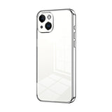 Transparent Plating Fine Hole Phone Case, For iPhone 15, For iPhone 14 Plus, For iPhone 14, For iPhone 14 Pro, For iPhone 14 Pro Max, For iPhone SE 2022 / 2020 / 8 / 7