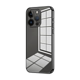 Transparent Plating Fine Hole Phone Case, For iPhone 15, For iPhone 14 Plus, For iPhone 14, For iPhone 14 Pro, For iPhone 14 Pro Max, For iPhone SE 2022 / 2020 / 8 / 7