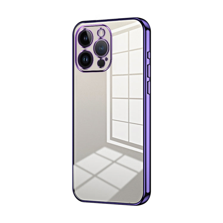 Transparent Plating Fine Hole Phone Case, For iPhone 15, For iPhone 14 Plus, For iPhone 14, For iPhone 14 Pro, For iPhone 14 Pro Max, For iPhone SE 2022 / 2020 / 8 / 7