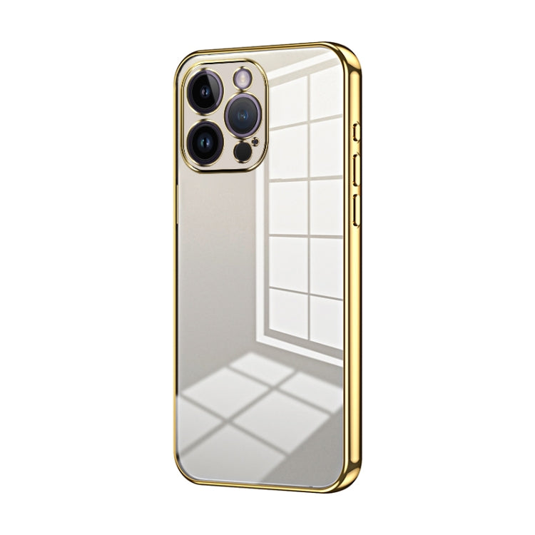 Transparent Plating Fine Hole Phone Case, For iPhone 15, For iPhone 14 Plus, For iPhone 14, For iPhone 14 Pro, For iPhone 14 Pro Max, For iPhone SE 2022 / 2020 / 8 / 7