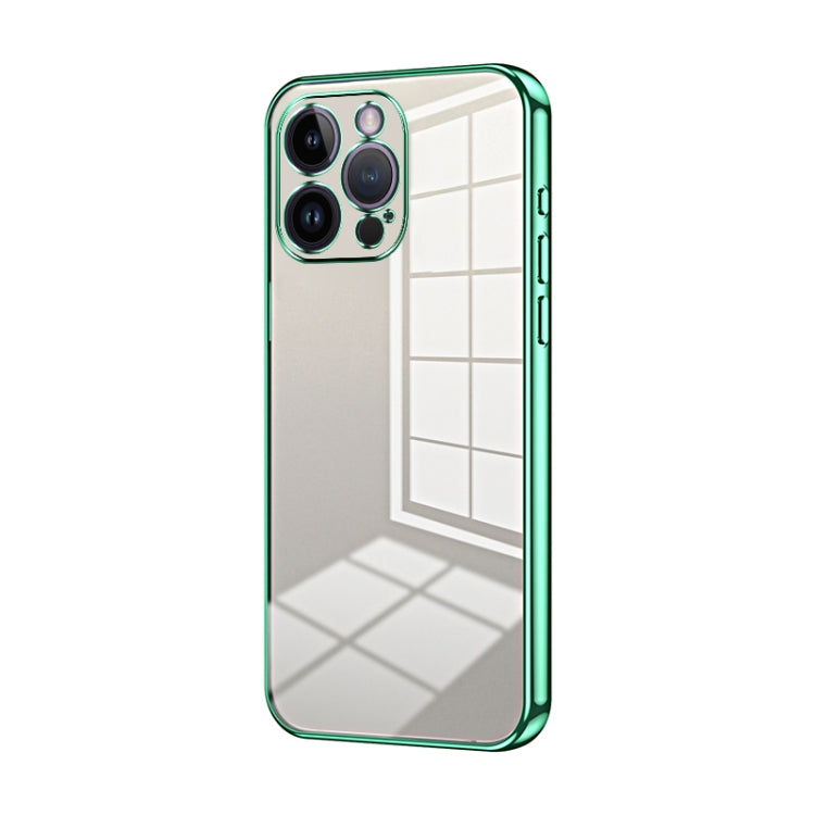 Transparent Plating Fine Hole Phone Case, For iPhone 15, For iPhone 14 Plus, For iPhone 14, For iPhone 14 Pro, For iPhone 14 Pro Max, For iPhone SE 2022 / 2020 / 8 / 7