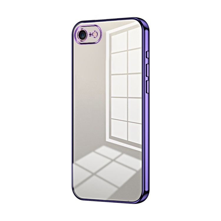 Transparent Plating Fine Hole Phone Case, For iPhone 15, For iPhone 14 Plus, For iPhone 14, For iPhone 14 Pro, For iPhone 14 Pro Max, For iPhone SE 2022 / 2020 / 8 / 7