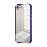 Transparent Plating Fine Hole Phone Case, For iPhone 15, For iPhone 14 Plus, For iPhone 14, For iPhone 14 Pro, For iPhone 14 Pro Max, For iPhone SE 2022 / 2020 / 8 / 7