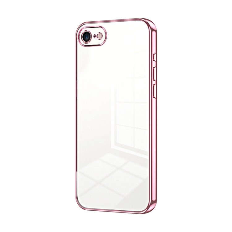Transparent Plating Fine Hole Phone Case, For iPhone 15, For iPhone 14 Plus, For iPhone 14, For iPhone 14 Pro, For iPhone 14 Pro Max, For iPhone SE 2022 / 2020 / 8 / 7