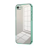 Transparent Plating Fine Hole Phone Case, For iPhone 15, For iPhone 14 Plus, For iPhone 14, For iPhone 14 Pro, For iPhone 14 Pro Max, For iPhone SE 2022 / 2020 / 8 / 7