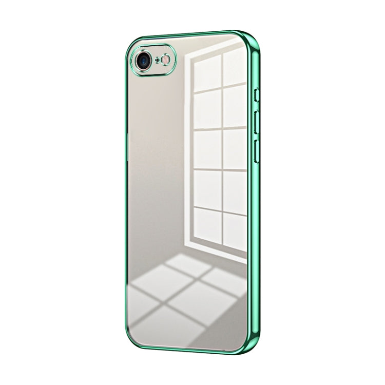 Transparent Plating Fine Hole Phone Case, For iPhone 15, For iPhone 14 Plus, For iPhone 14, For iPhone 14 Pro, For iPhone 14 Pro Max, For iPhone SE 2022 / 2020 / 8 / 7