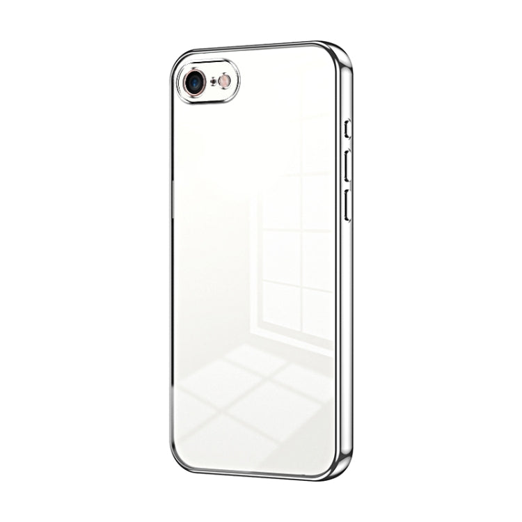 Transparent Plating Fine Hole Phone Case, For iPhone 15, For iPhone 14 Plus, For iPhone 14, For iPhone 14 Pro, For iPhone 14 Pro Max, For iPhone SE 2022 / 2020 / 8 / 7