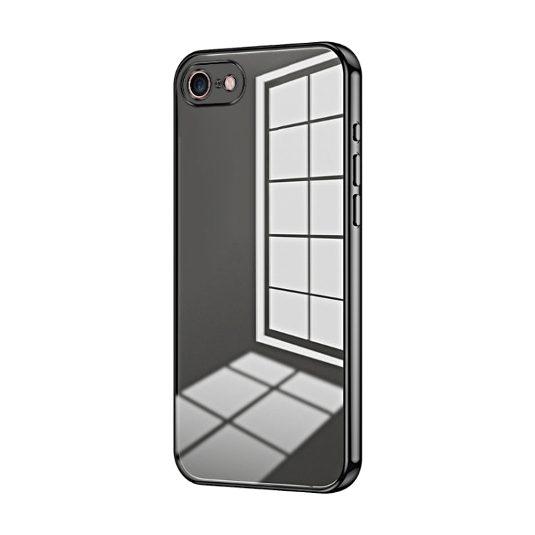 Transparent Plating Fine Hole Phone Case, For iPhone 15, For iPhone 14 Plus, For iPhone 14, For iPhone 14 Pro, For iPhone 14 Pro Max, For iPhone SE 2022 / 2020 / 8 / 7