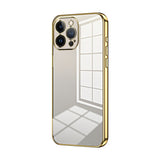 Transparent Plating Fine Hole Phone Case, For iPhone 13 Pro Max, For iPhone 13 Pro, For iPhone 13, For iPhone 12, For iPhone 12 Pro Max, For iPhone 12 Pro