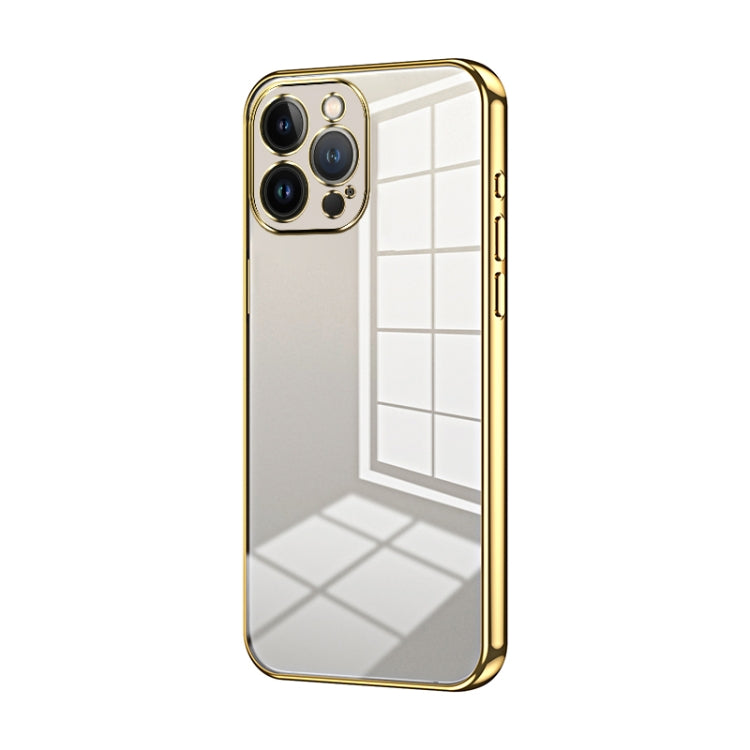 Transparent Plating Fine Hole Phone Case, For iPhone 13 Pro Max, For iPhone 13 Pro, For iPhone 13, For iPhone 12, For iPhone 12 Pro Max, For iPhone 12 Pro