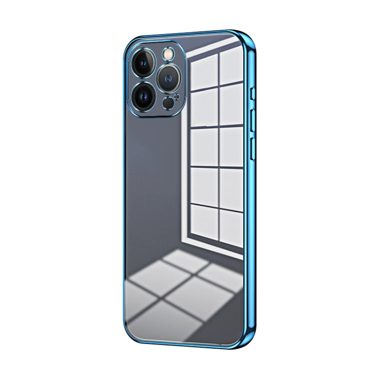 Transparent Plating Fine Hole Phone Case, For iPhone 13 Pro Max, For iPhone 13 Pro, For iPhone 13, For iPhone 12, For iPhone 12 Pro Max, For iPhone 12 Pro
