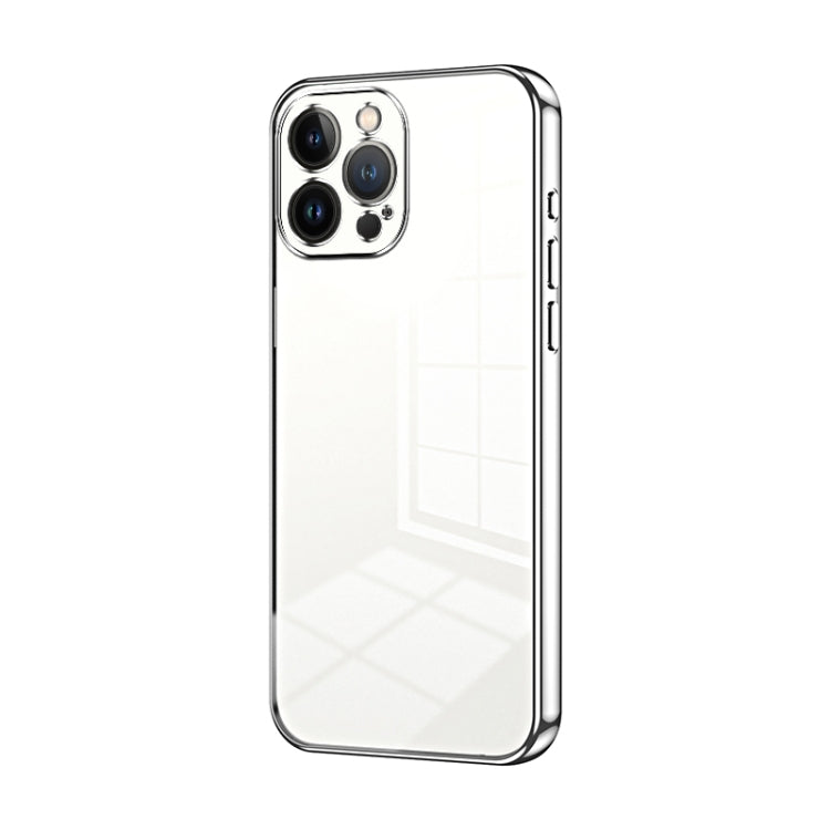 Transparent Plating Fine Hole Phone Case, For iPhone 13 Pro Max, For iPhone 13 Pro, For iPhone 13, For iPhone 12, For iPhone 12 Pro Max, For iPhone 12 Pro