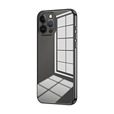 Transparent Plating Fine Hole Phone Case, For iPhone 13 Pro Max, For iPhone 13 Pro, For iPhone 13, For iPhone 12, For iPhone 12 Pro Max, For iPhone 12 Pro
