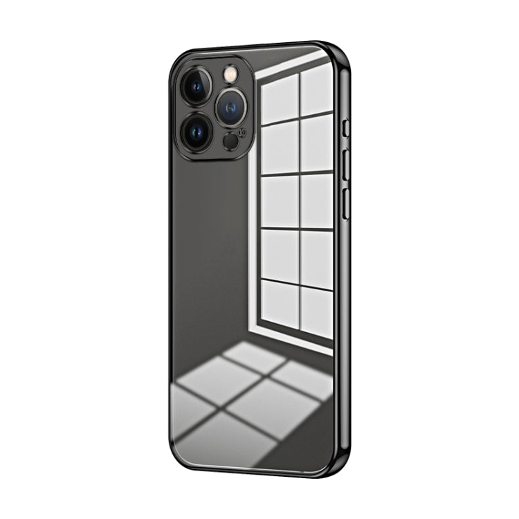Transparent Plating Fine Hole Phone Case, For iPhone 13 Pro Max, For iPhone 13 Pro, For iPhone 13, For iPhone 12, For iPhone 12 Pro Max, For iPhone 12 Pro