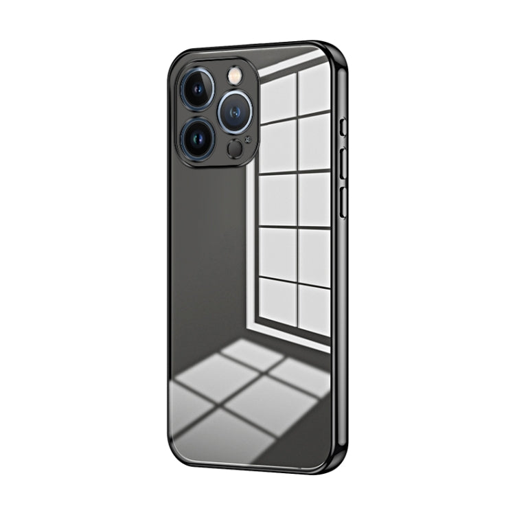 Transparent Plating Fine Hole Phone Case, For iPhone 13 Pro Max, For iPhone 13 Pro, For iPhone 13, For iPhone 12, For iPhone 12 Pro Max, For iPhone 12 Pro