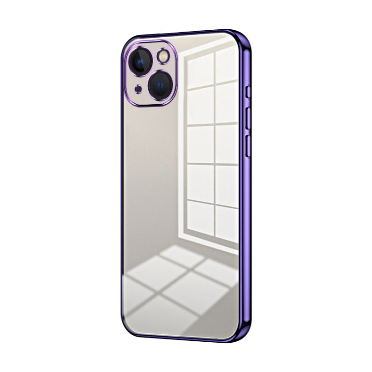 Transparent Plating Fine Hole Phone Case, For iPhone 13 Pro Max, For iPhone 13 Pro, For iPhone 13, For iPhone 12, For iPhone 12 Pro Max, For iPhone 12 Pro