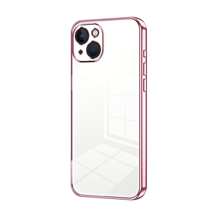 Transparent Plating Fine Hole Phone Case, For iPhone 13 Pro Max, For iPhone 13 Pro, For iPhone 13, For iPhone 12, For iPhone 12 Pro Max, For iPhone 12 Pro