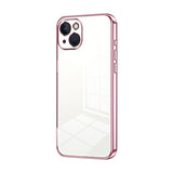 Transparent Plating Fine Hole Phone Case, For iPhone 13 Pro Max, For iPhone 13 Pro, For iPhone 13, For iPhone 12, For iPhone 12 Pro Max, For iPhone 12 Pro