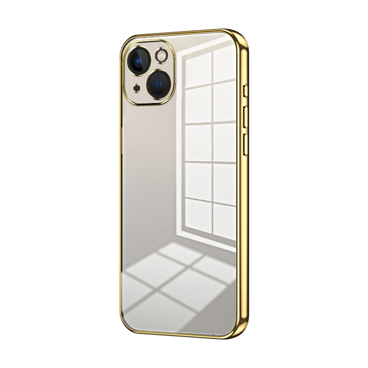 Transparent Plating Fine Hole Phone Case, For iPhone 13 Pro Max, For iPhone 13 Pro, For iPhone 13, For iPhone 12, For iPhone 12 Pro Max, For iPhone 12 Pro