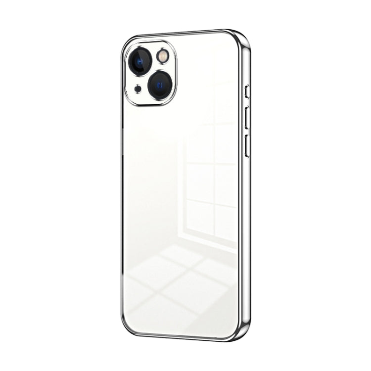 Transparent Plating Fine Hole Phone Case, For iPhone 13 Pro Max, For iPhone 13 Pro, For iPhone 13, For iPhone 12, For iPhone 12 Pro Max, For iPhone 12 Pro