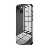 Transparent Plating Fine Hole Phone Case, For iPhone 13 Pro Max, For iPhone 13 Pro, For iPhone 13, For iPhone 12, For iPhone 12 Pro Max, For iPhone 12 Pro