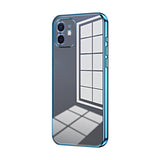 Transparent Plating Fine Hole Phone Case, For iPhone 13 Pro Max, For iPhone 13 Pro, For iPhone 13, For iPhone 12, For iPhone 12 Pro Max, For iPhone 12 Pro