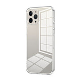 Transparent Plating Fine Hole Phone Case, For iPhone 13 Pro Max, For iPhone 13 Pro, For iPhone 13, For iPhone 12, For iPhone 12 Pro Max, For iPhone 12 Pro