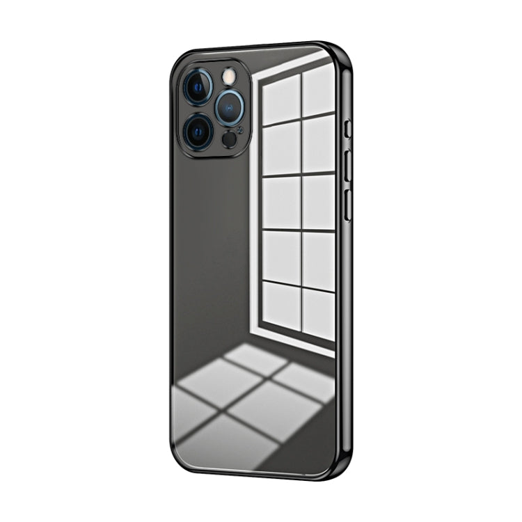 Transparent Plating Fine Hole Phone Case, For iPhone 13 Pro Max, For iPhone 13 Pro, For iPhone 13, For iPhone 12, For iPhone 12 Pro Max, For iPhone 12 Pro