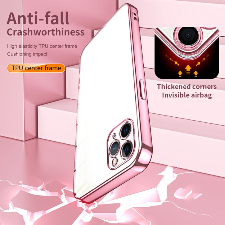 Transparent Plating Fine Hole Phone Case, For iPhone 11 Pro Max, For iPhone 11, For iPhone 11 Pro, For iPhone X / XS, For iPhone XR, For iPhone XS Max