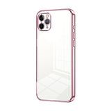 Transparent Plating Fine Hole Phone Case, For iPhone 11 Pro Max, For iPhone 11, For iPhone 11 Pro, For iPhone X / XS, For iPhone XR, For iPhone XS Max