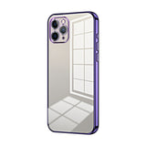Transparent Plating Fine Hole Phone Case, For iPhone 11 Pro Max, For iPhone 11, For iPhone 11 Pro, For iPhone X / XS, For iPhone XR, For iPhone XS Max