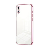 Transparent Plating Fine Hole Phone Case, For iPhone 11 Pro Max, For iPhone 11, For iPhone 11 Pro, For iPhone X / XS, For iPhone XR, For iPhone XS Max