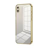 Transparent Plating Fine Hole Phone Case, For iPhone 11 Pro Max, For iPhone 11, For iPhone 11 Pro, For iPhone X / XS, For iPhone XR, For iPhone XS Max