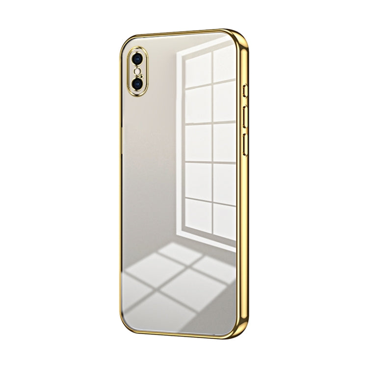 Transparent Plating Fine Hole Phone Case, For iPhone 11 Pro Max, For iPhone 11, For iPhone 11 Pro, For iPhone X / XS, For iPhone XR, For iPhone XS Max