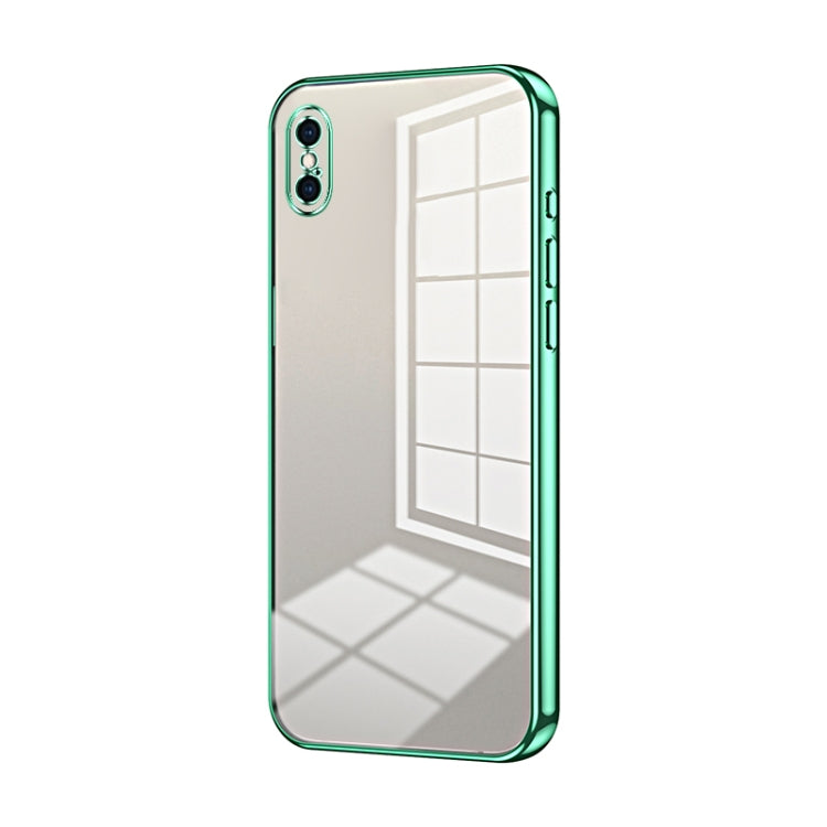 Transparent Plating Fine Hole Phone Case, For iPhone 11 Pro Max, For iPhone 11, For iPhone 11 Pro, For iPhone X / XS, For iPhone XR, For iPhone XS Max