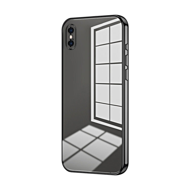 Transparent Plating Fine Hole Phone Case, For iPhone 11 Pro Max, For iPhone 11, For iPhone 11 Pro, For iPhone X / XS, For iPhone XR, For iPhone XS Max